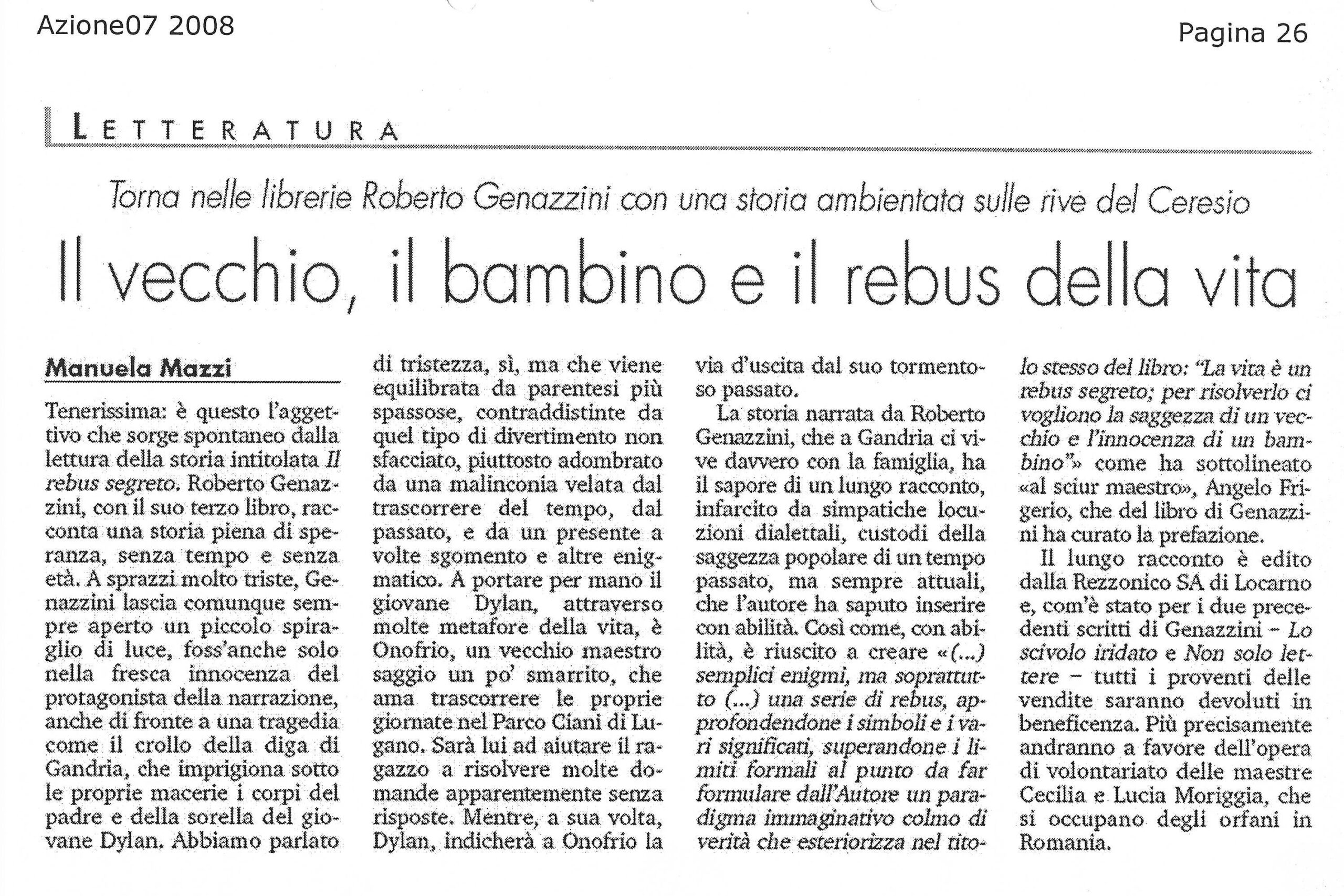 Vetrina Rivista di Lugano - Recensione 14 aprile 2023