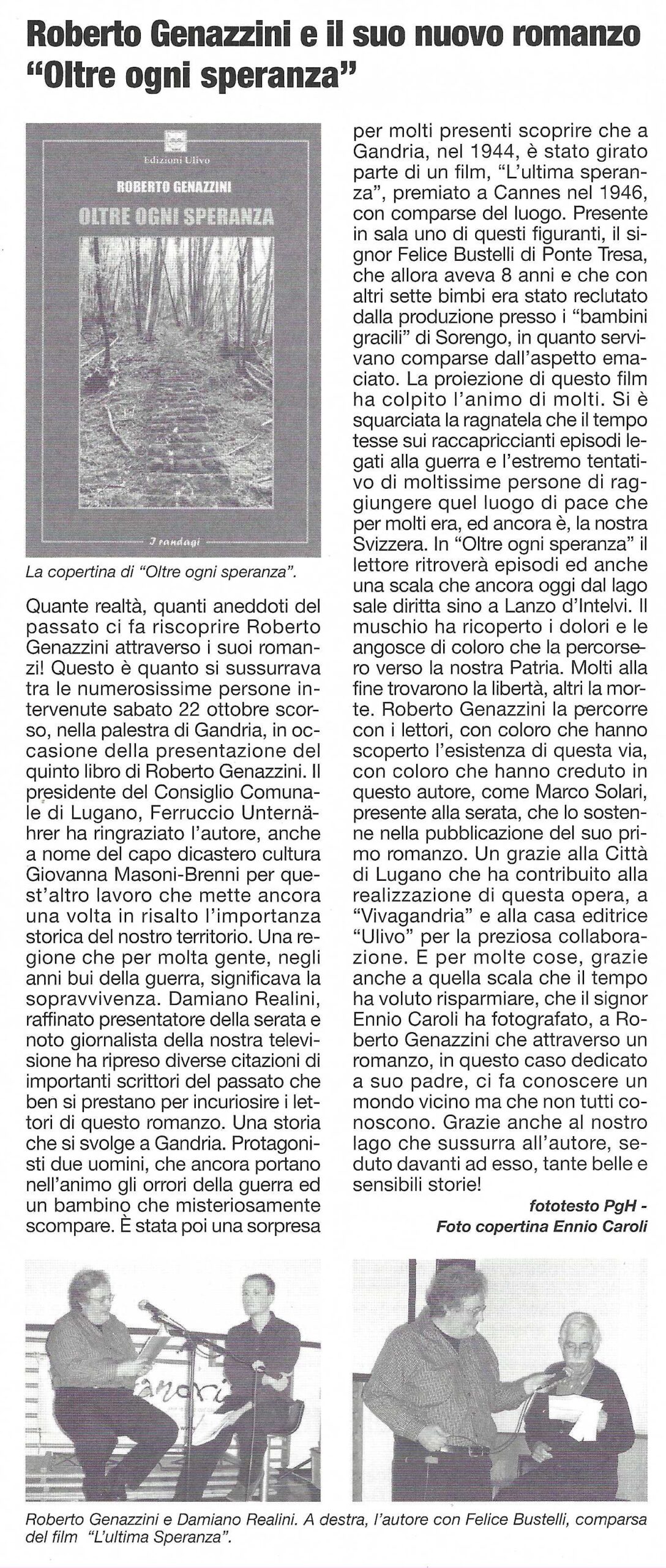 Vetrina Rivista di Lugano - Recensione 14 aprile 2023