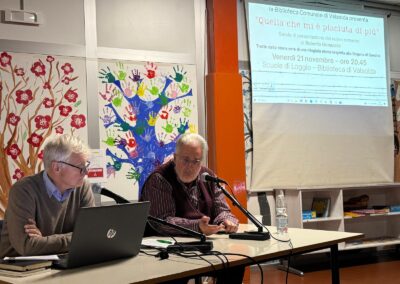 Biblioteca Fogazzaro di Valsolda, venerdì 21 novembre 2025, con il direttore Giuseppe Gervasini.